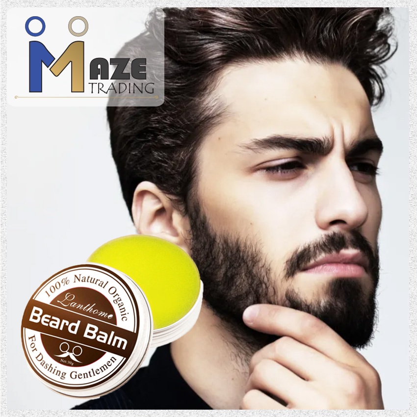 30g 100% Natural Organic Men Beard Balm Moisturizing Repair Split End Beard  Soften Beard Mustache Conditional BB-1 | Shopee Malaysia