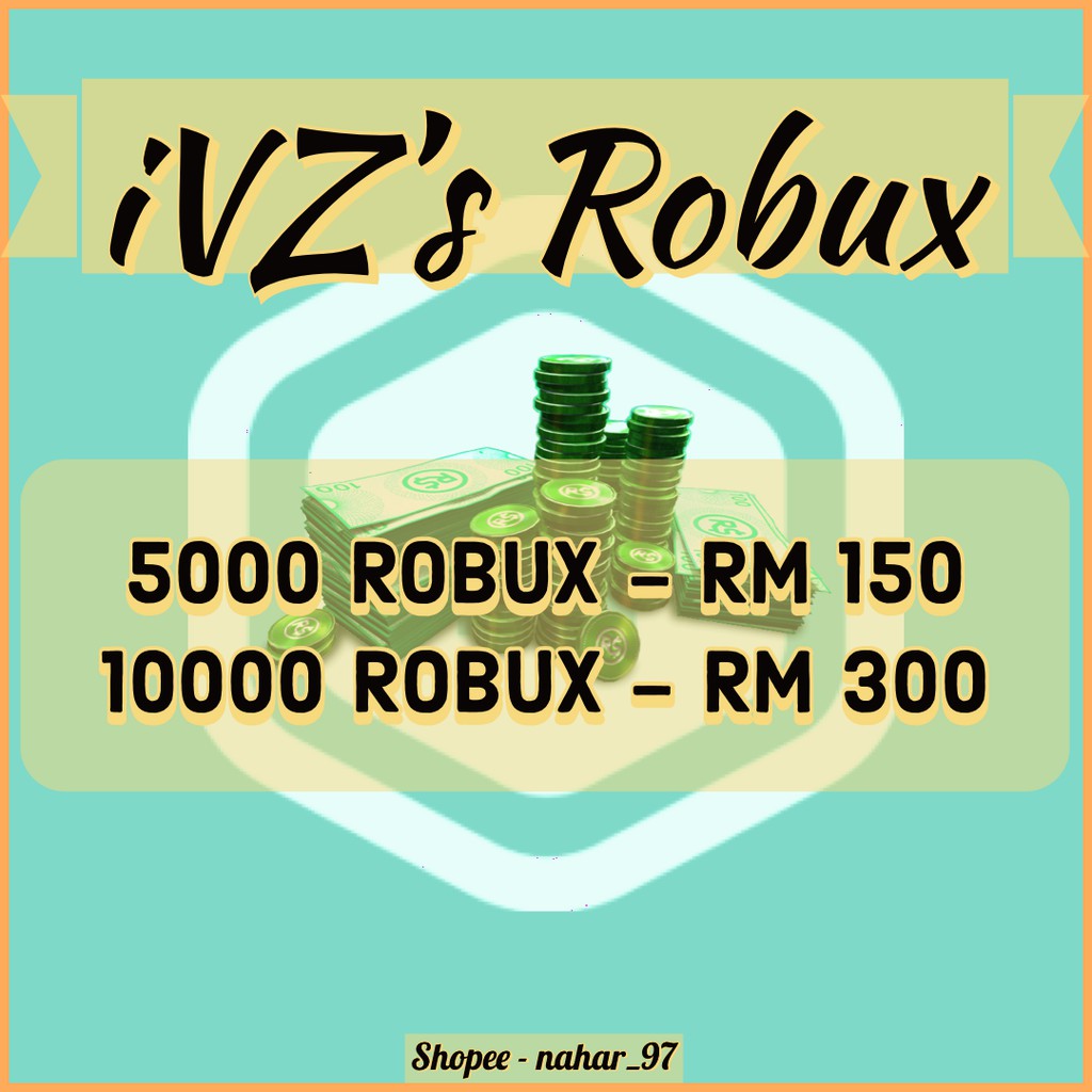 Roblox Robux Murah Murah Shopee Malaysia - cara membeli robux murah