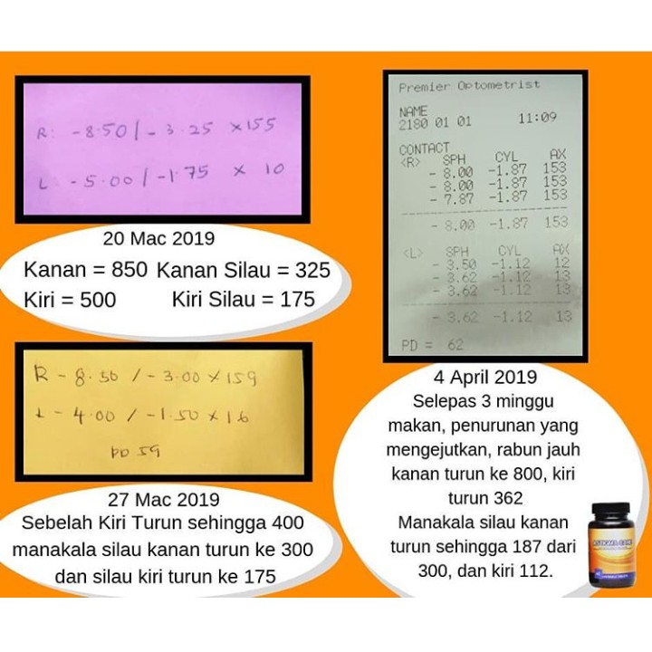 Offer Supplement Mata Rabun Silau Jauh Dekat Sakit Mata Masalah Mata Jus Tablet Shopee Malaysia