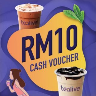 [SMSBusiness2U] Tealive RM10 Cash eVoucher