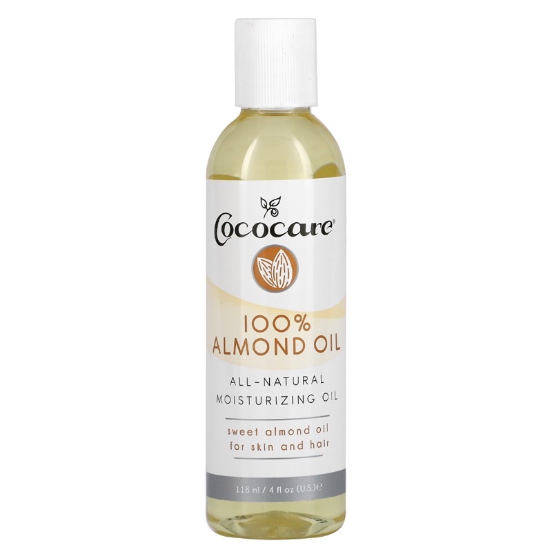 Cococare 100 Almond Oil For Skin & Hair (118ml) All Natural