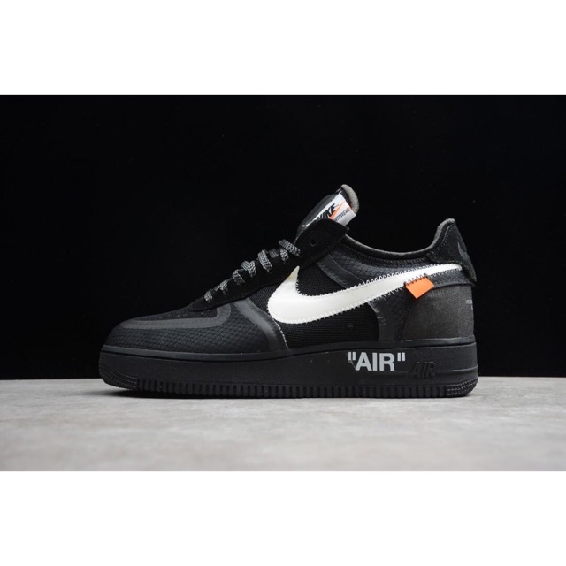 air force 1 off white low black