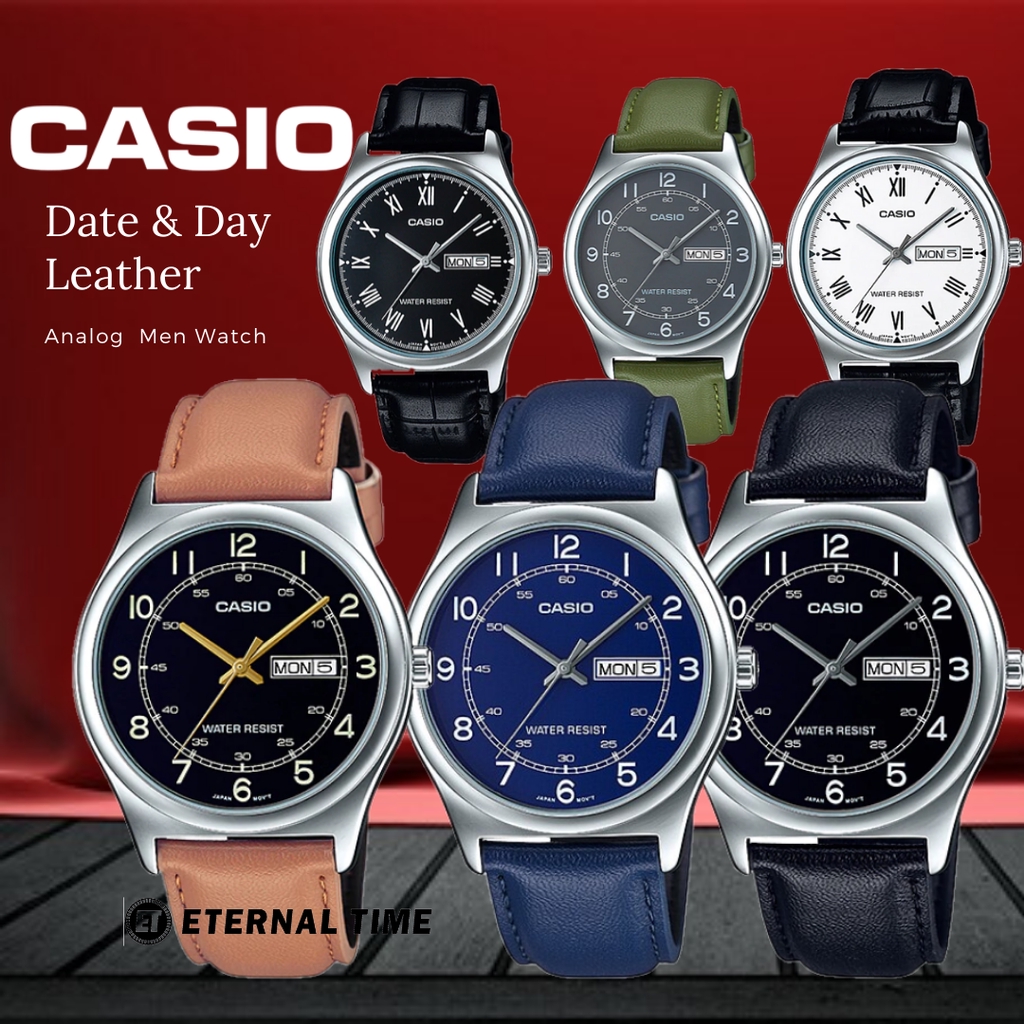 2 Years Warranty Casio Original Mtp V006l Analog Men S Watch Jam Tangan Lelaki Casio Original Casio Watch For Men Ori Shopee Malaysia