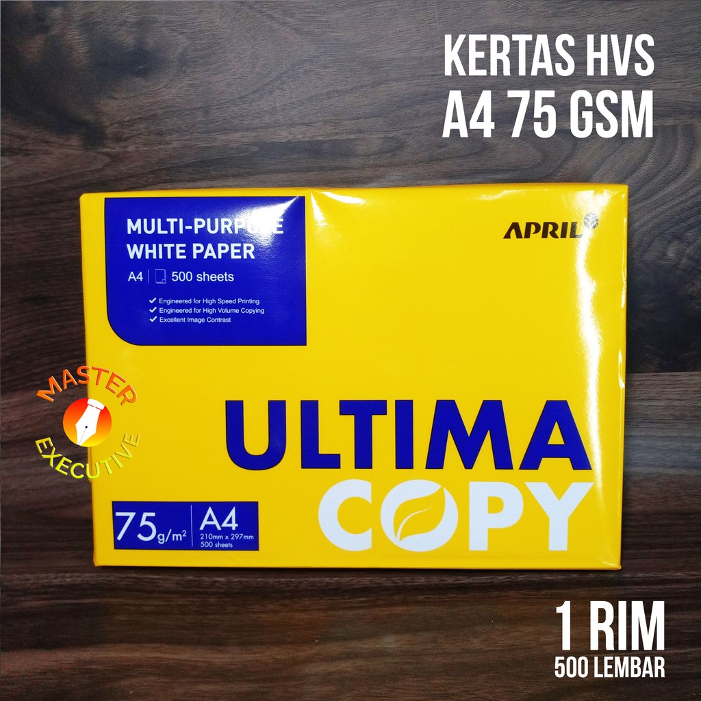 (Rim) Ultima Paper HVS A4 75 gsm 210x297 mm Shopee Malaysia