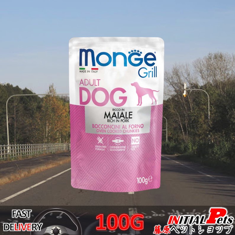 Monge Grill Pork Pouch Adult Dog Wet Food 100G