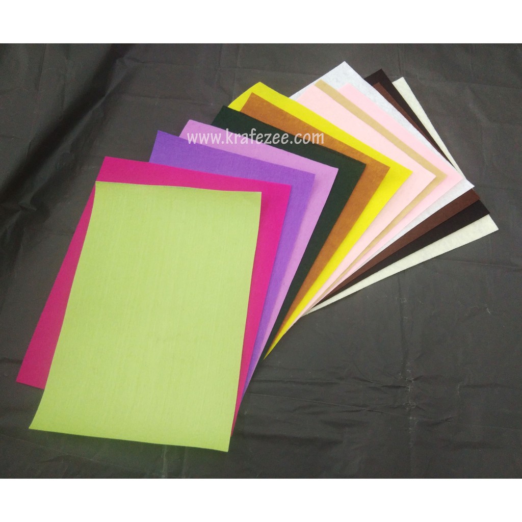 30 pieces A4 Felt Sheets Paper Craft Mix Colour Shopee Malaysia