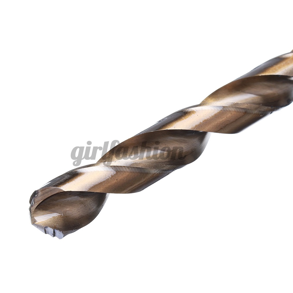Threaded Shank Spiral Flute 135 Degrees Split Point Pack of 25 Gold Oxide Finish Drill America TSD Series M42 Cobalt Steel Short Length Drill Bit 5/32 Size 