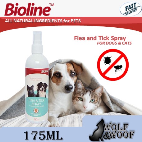 Bioline Flea u0026 Tick Spray 175ml - (Flea u0026 Tick Prevention)