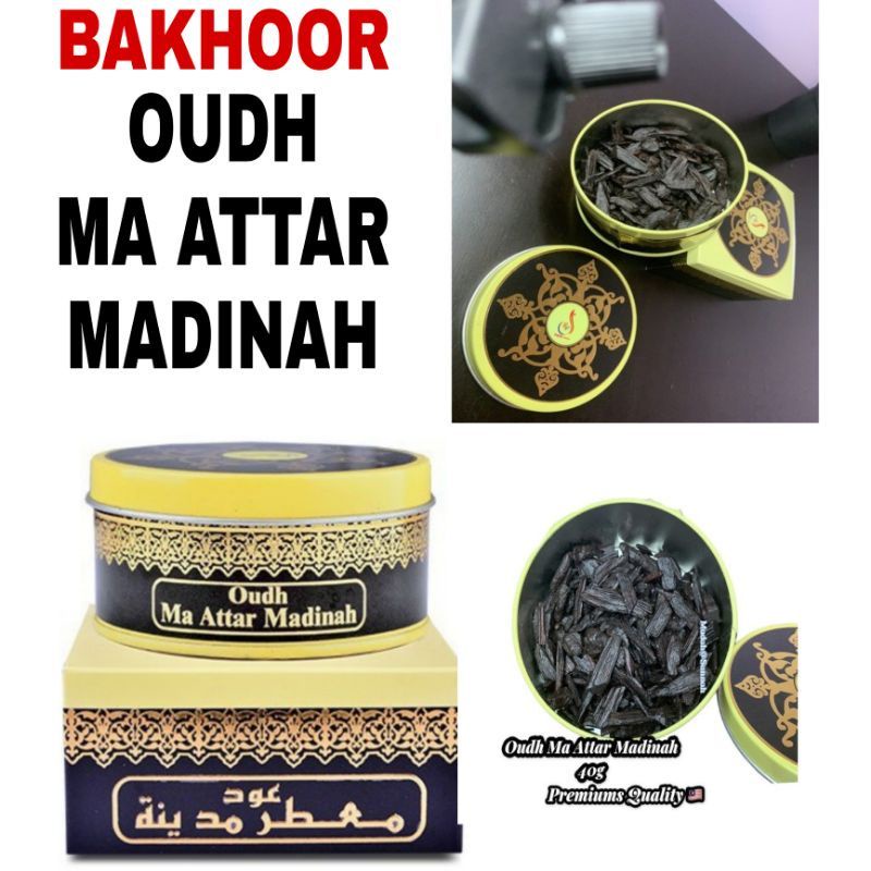 Bakhoor oudh ma attar madinah (40 mg) & charcool Shopee Malaysia