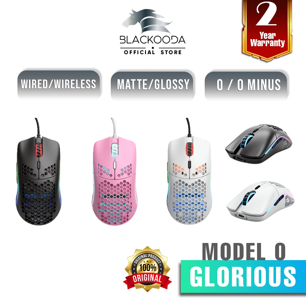 Buy Glorious Model O O Minus Wired Wireless Gaming Mouse Matte Glossy Black White Seetracker Malaysia