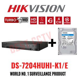 Hikvision Cctv 4 Channel Dvr Full Hd Turbo Ds 74huhi K1 E 4ch 5mp Dvr Shopee Malaysia