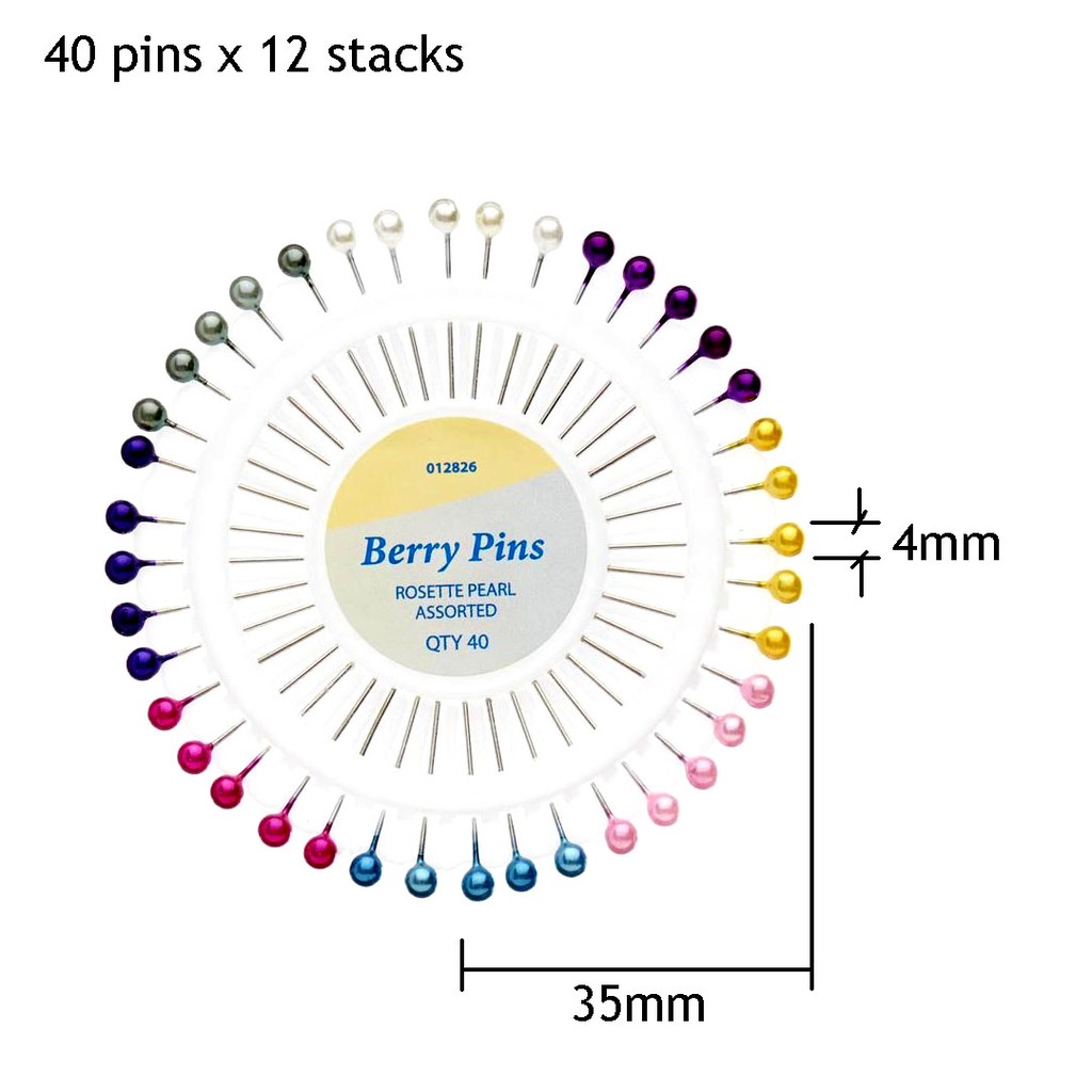 480pcs Colourful Pin Shawl Tudung Hijab Pin Jarum Peniti / Berry Pins