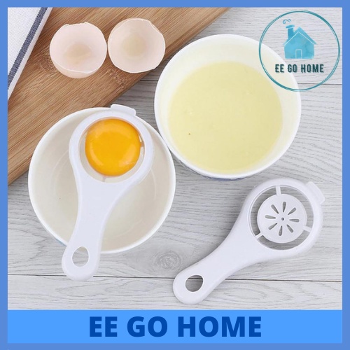 1Pc White Egg Yolk Separator Sieve Plastic Easy Wash &amp; Use for Home Kitchen - Pengasing Putih Telur