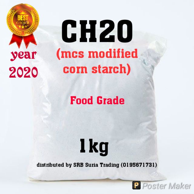 Modified Corn Starch CH20 (Food Grade) Italy Tepung Pemekat Sos 250g