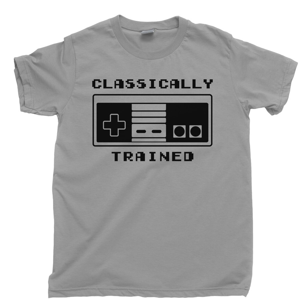 Men T Shirt Classically Trained 8 Bit Vintage 1980s 1990s Cartridge Video Games Shopee Malaysia - roblox t shirt kyrie irving roblox free download pc