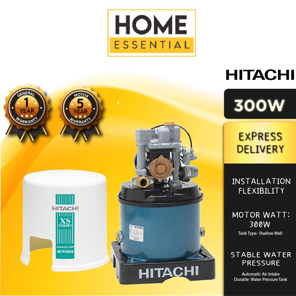 Hitachi Water Pump Tank Type Shallow Well (300W) WTP300XS WTP300XS