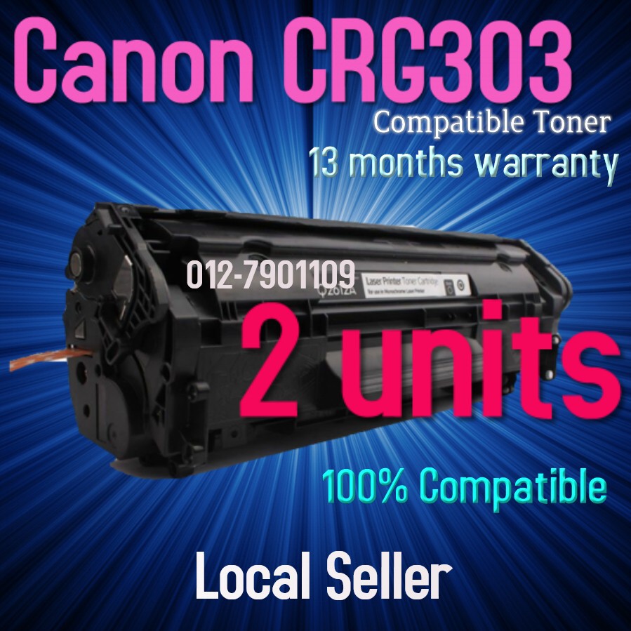 2 Units Compatible Canon CART303 LBP2900 LBP3000 LBP 2900 ...