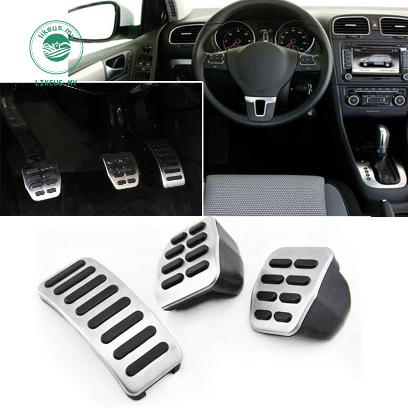 Likeus Clutch Brake Pedal Stainless Steel Vehicle Accessorie Interior Vw Golf Jetta Mk4 Bora Polo Beetle Car Part