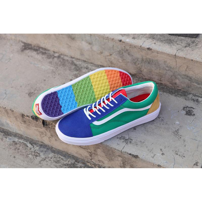 vans old skool yacht club rainbow