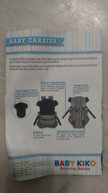 baby kiko carrier