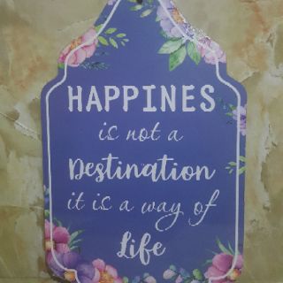 Deko Frame Hiasan  Dinding  Wall Decor Frame Life Quote 