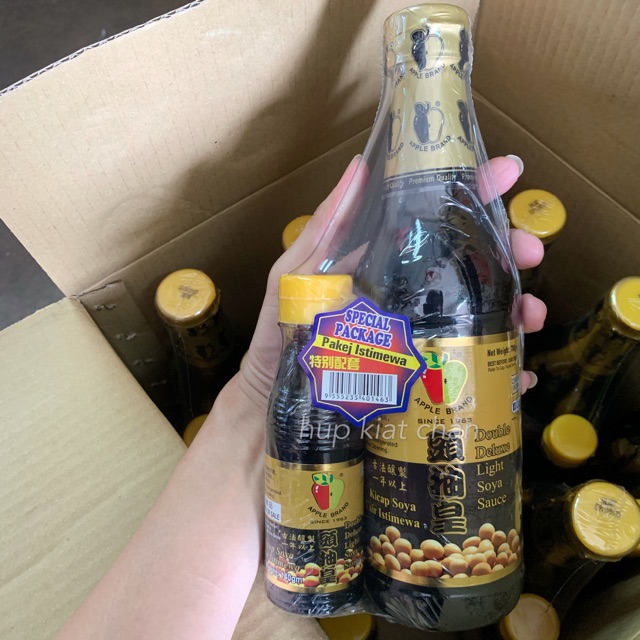 Apple Brand Double Deluxe Light Soy Sauce 頭抽皇 700G Shopee Malaysia