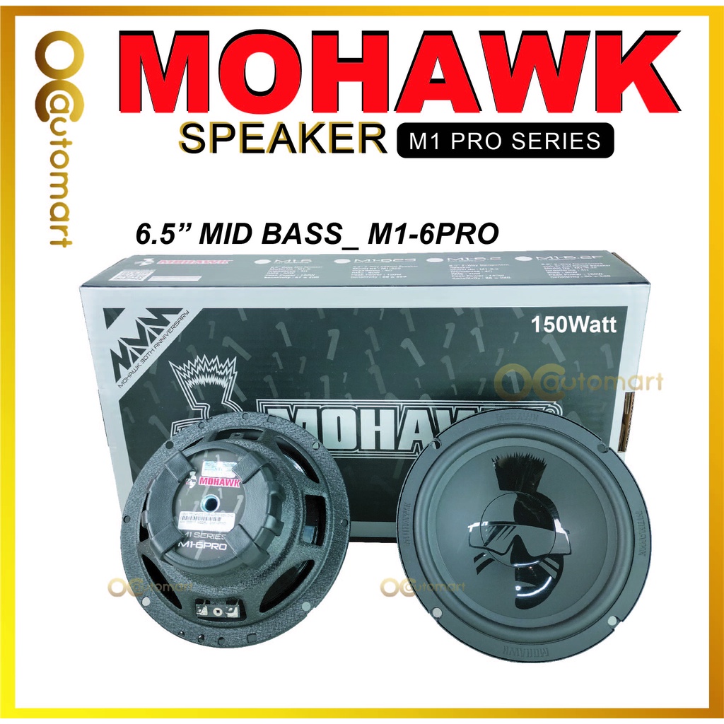Mohawk Car M1 PRO Series 6.5"Inch Mid Bass Midrange Speaker (M16PRO