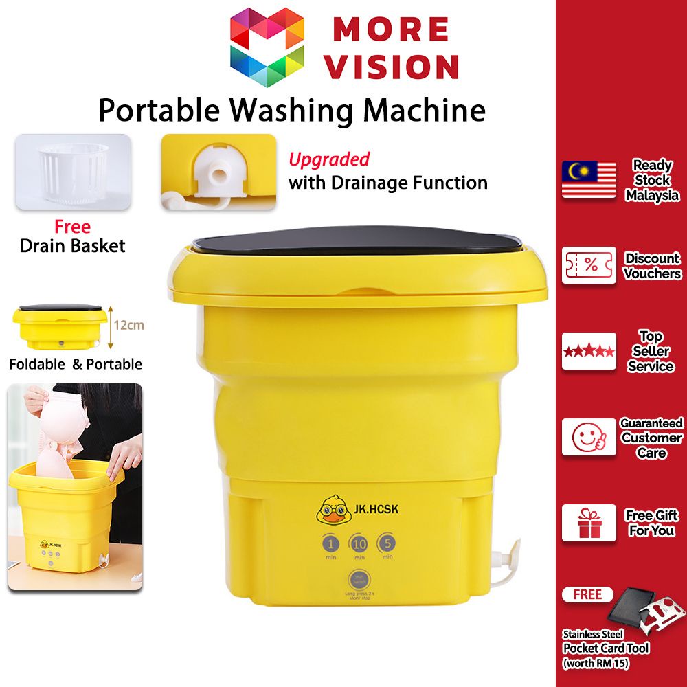 Foldable Washing Machine Portable Folding Lightweight Travel Laundry