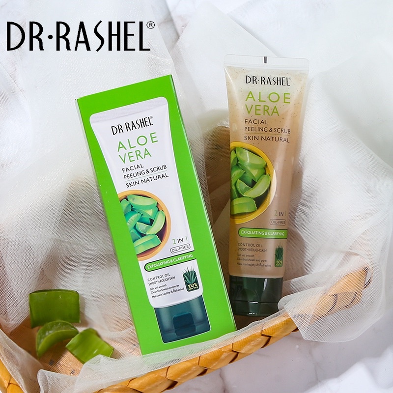 DR RASHEL ALOE VERA FACIAL PEELING & SCRUB100 Authentic Shopee Malaysia