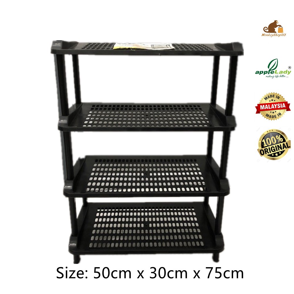 Shoe Rack Shoe Storage Rak Kasut 4 Tier Applelady Shopee Malaysia