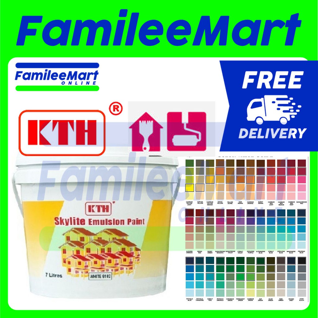 7LITER KTH SKYLITE EMULSION PAINT UNDERCOAT MAXILITE WATER PAINT