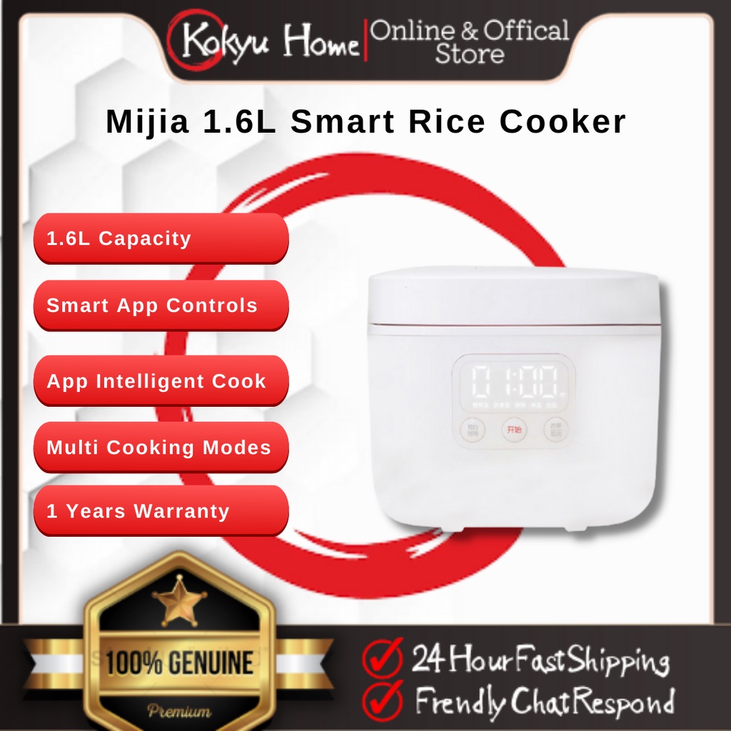 Xiaomi Mi Smart Mini Rice Cooker No IH Induction Heating 1.6L Appointment LED Display Automatic Electric Cooker