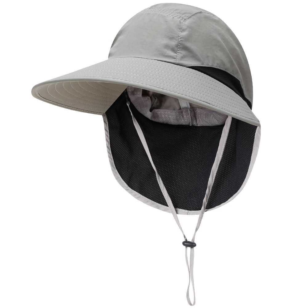 men's cap with neck flap