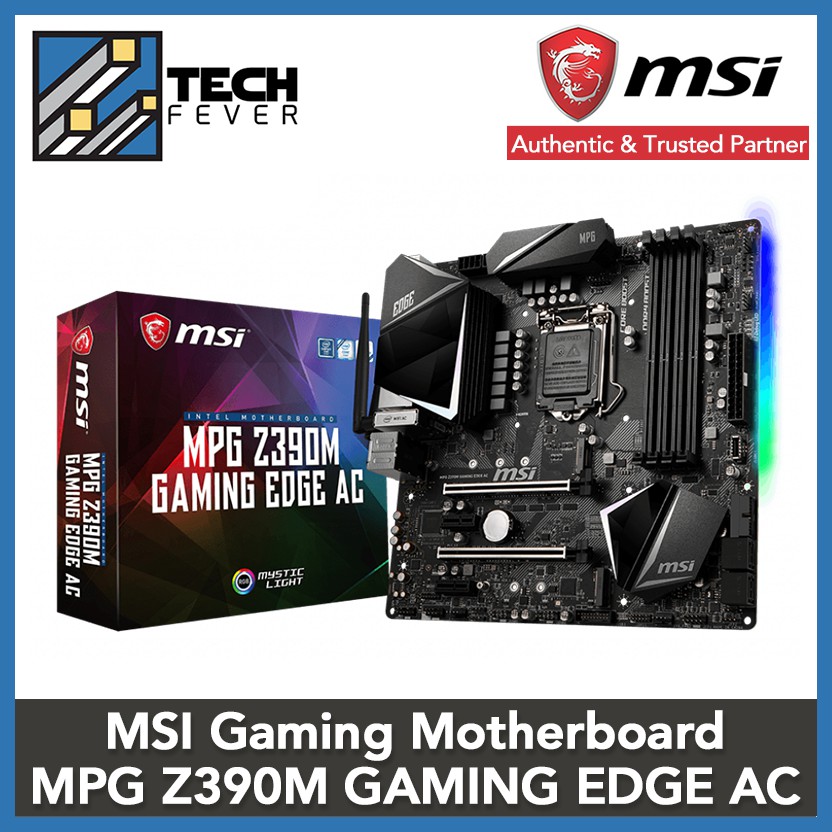 Msi Gaming Motherboard Mpg Z390m Gaming Edge Ac For Intel Processors Shopee Malaysia