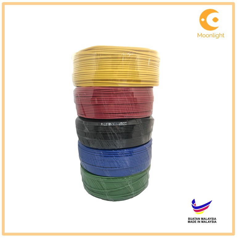 100% Pure Copper PVC Cable 1.5MM / 2.5MM Kabel Wayar ...