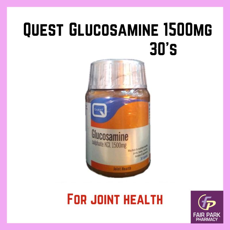 FPpharmacy Quest Glucosamine Sulphate KCL 1500mg 30's for Joint Health