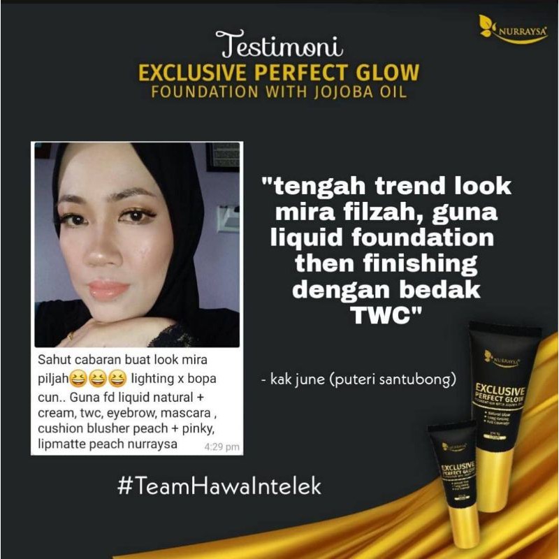 Glowing Cream Foundation Nurraysa Original Hq Shopee Malaysia