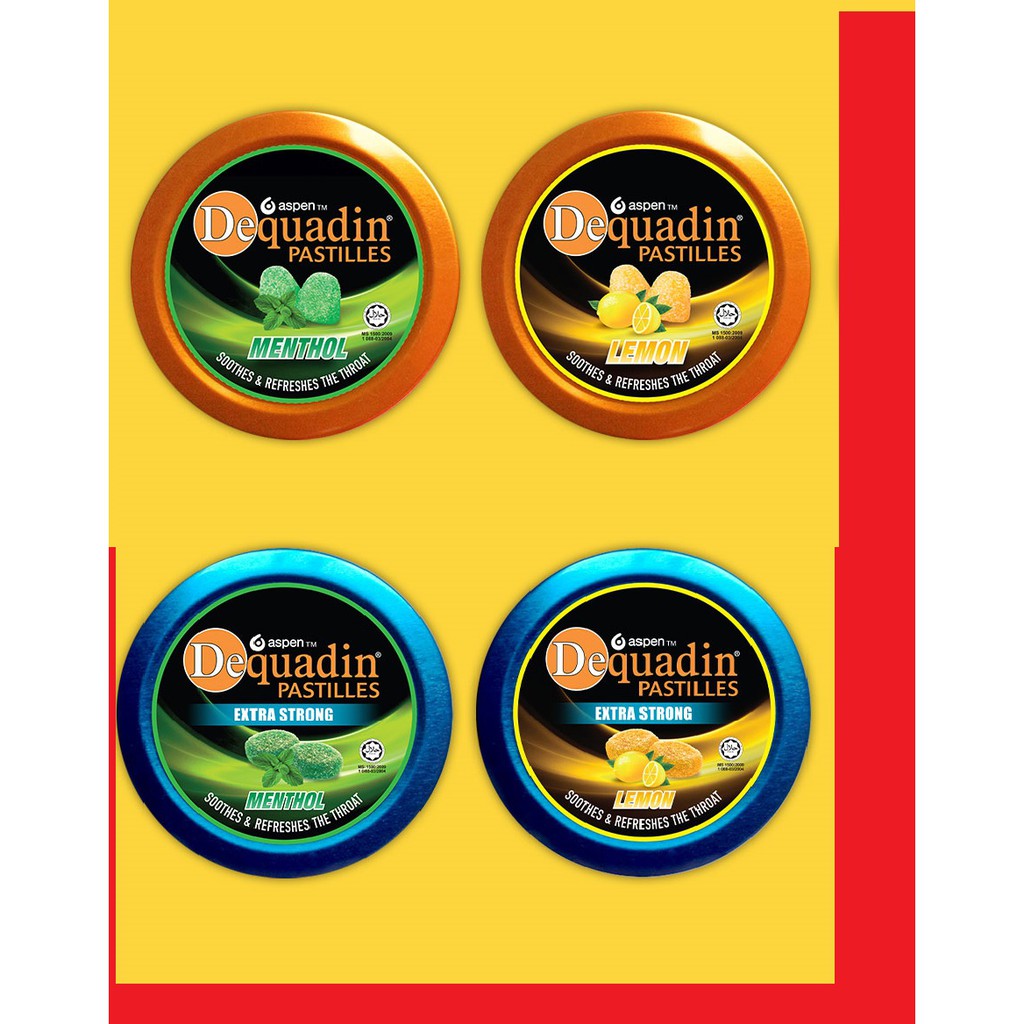 Exp 01 2022onwards Dequadin Pastilles Lemon Menthol Himalayan Salt Regular Or Extra 46gm 50gm