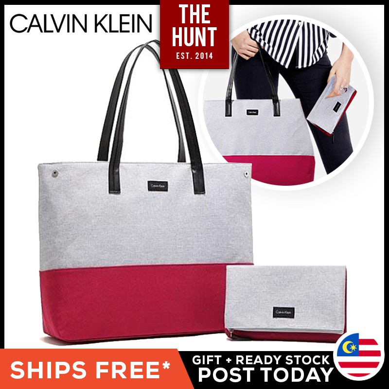 calvin klein purse and wallet set