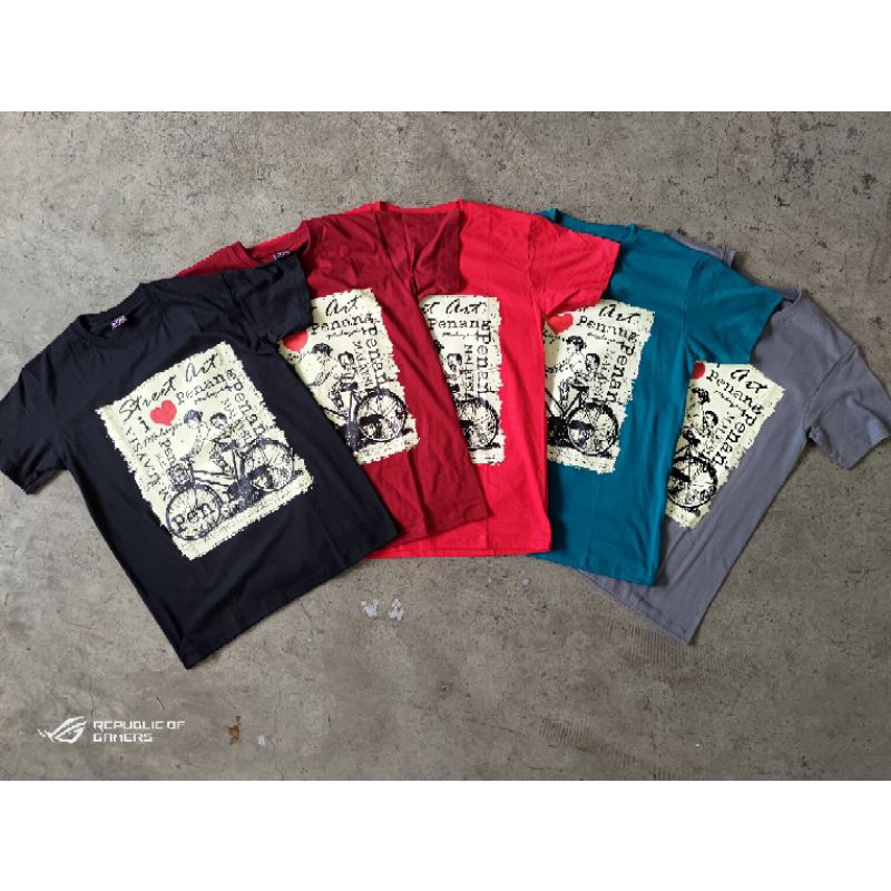 🔥HOT SALE🔥🔥 READY STOCK🔥Street Art - I 💖 PENANG T-Shirt orang dewasa
