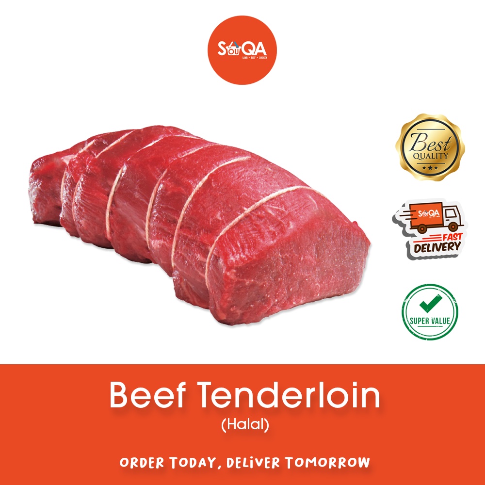 [Klang Valley only] Beef Tenderloin 1KG (Halal) Shopee Malaysia