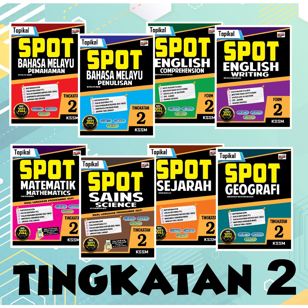 Buy VISION  Topikal SPOT KSSM Edisi 2022 Tingkatan 2 (SET) [Dwibahasa