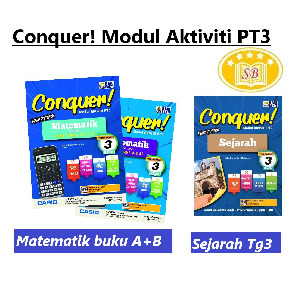 Buy Conquer Matematik(Dwibahasa) / Sejarah KSSM Modul Aktiviti PT3
