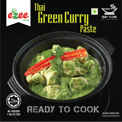 EZEEFOOD PES KARI HIJAU THAI / THAI GREEN CURRY PASTE 180G READY TO COOK MRTE / RTC TRAVEL INSTANT COOKING