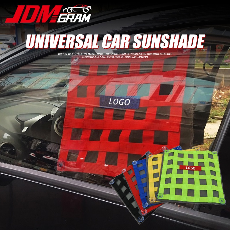 JDM TAKATA Car Window Sun Shade Cover Net Universal Auto Window Sunshade Protector Windshield