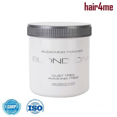 Blond Diva White Bleach Hair Bleaching Powder Ammonia Free 500G with Optional 1L Developer