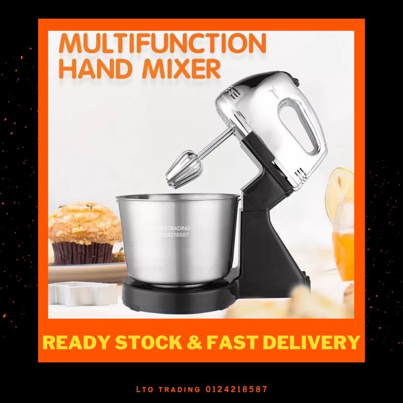 Multifunction Electric Cake Hand Mixer, Hand Blender, Bread Dough Mixer