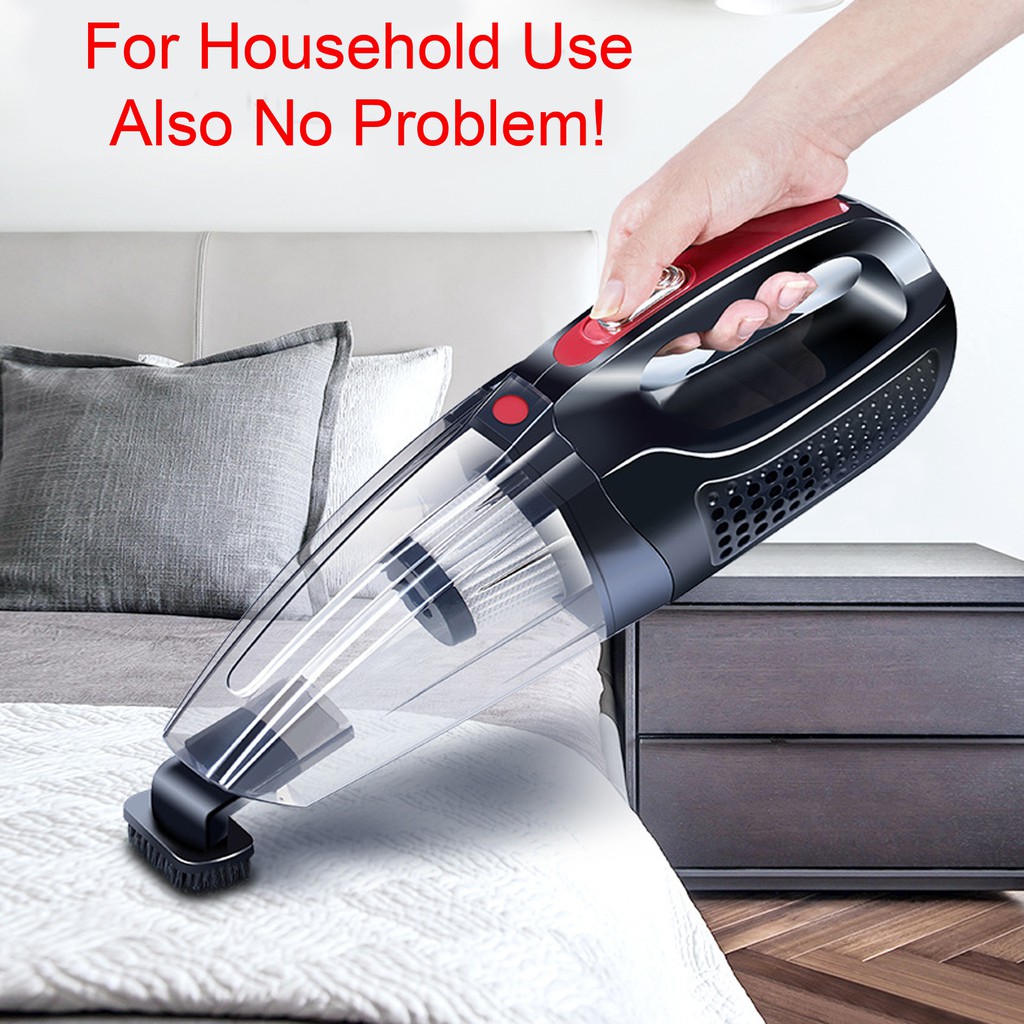 REDBUZZ Wired/ Wireless Rechargeable Cordless Portable Handheld Car Vacuum Cleaner Household Vacuum Cleaner Vacuum Mini