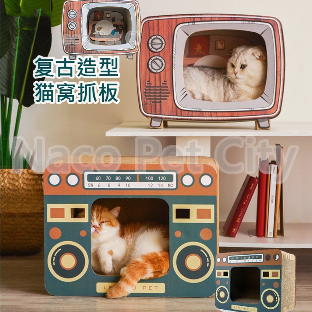 membeli ✓ TV RADIO Cat Scratcher Board Corrugated Scratching 