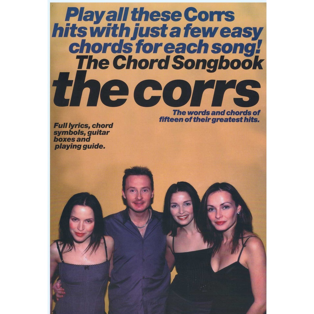 The Chord Songbook The Corrs(25CM X 17CM) / Music Book / Guitar Book / Guitar Chord Book / Song Book / Voice Book